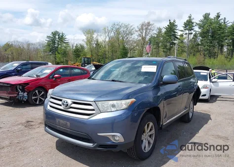 2013 Toyota Highlander Se V6 from USA, damaged, VIN 5TDBK3EH3DS213580